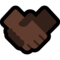 Handshake - Black emoji on Microsoft